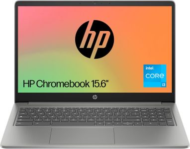 HP Chromebook Plus 15.6" Laptop – i3, 8GB RAM, 128GB SSD, Silver