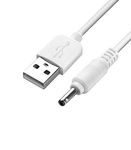 iTechCover USB Cable Charging Cord/Charger Power Lead Wire Compatible with Hello Baby HB50 Baby Monitor/White / (1m / 3.3ft) / (22AWG) 5V 2A