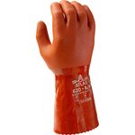 SHOWA Atlas 620 Double-Dipped PVC Chemical Resistant Safety Work Glove, 12" Length, Large (Pack of 12 Pairs)