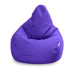 Loft 25 Bean Bag Gamer Chair | Outdoor Indoor Living Room BeanBag Seat | Water Resistant | Ergonomic Design for Body Support | Durable & Comfortable (Bean Bag, Ultra Violet)