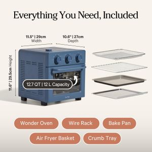 Our Place Wonder Oven 6-in-1 Air Fryer & Toaster Oven – Steam, Compact
