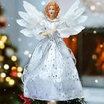 Christmas Angel Tree Topper w/White