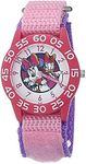 Disney Minnie Mouse Kids' Plastic Time Teacher Analog Quartz Nylon Strap Watch