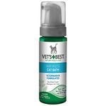 Vets Best Waterless Cat Bath | No Rinse Waterless Dry Shampoo for Cats | Veterinarian Formulated | 4 Ounces