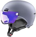 uvex Hlmt 500 Visor V - Ski Helmet for Men and Women - Visor - Individual Fit - Strato Met Matt - 52-55 cm