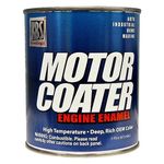 KBS Coatings 60302 Gloss Black Motor Coater Engine Paint - 1 Pint