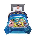 Franco Kids Bedding Soft Microfiber Reversible Comforter, Twin/Full, Spongebob