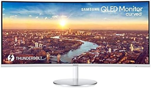 Samsung C34J791WTR - CJ79 Series - QLED monitor - curved - 34" (34" viewable) - 3440 x 1440 Ultra WQHD @ 100 Hz - VA - 300 cd/m² - 3000:1-4 ms - 2xThunderbolt 3, HDMI, DisplayPort - speakers - grey