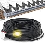 HEATIT 50FT Heat Tape for Water Pipes Roof and Gutters Heating Cable with 10ft Lighted Plug