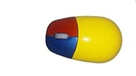 Small Yellow Infant Mini Optical Mouse - Colour Coded for Children Kids Child