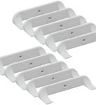 Collectible Car Display Wall Mount | Low Profile Design Compatible with Lego Car Models | Display Cars by Wheels on Wall | Made in USA (White 10-Pack)