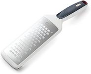 Zyliss E900034 Coarse Grater with Handle, Stainless Steel/Plastic, White, Grating Cheese/Garlic/Lemon Zester/Nutmeg/Parmesan/Ginger/Vegetable/Carrot/Chocolate, Dishwasher Safe