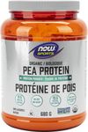 NOW Sports Nutrition, Certified Organic Pea Protein 15 Grams, Unflavoured Powder, 680g