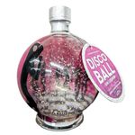 Illuminating Disco Ball Gin Liqueur - Pink Cherry Flavoured Gin Light Up Globe Bottle with Edible Silver Leaf Flakes. Perfect Secret Santa Gifts for Her, Gifts for Him or Birthday Gifts