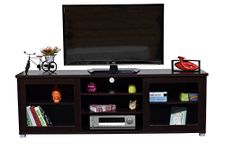 DeckUp Versa Engineered Wood TV Entertainment Unit ,Dark Wenge, Set of 1