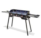 Outland Portable Camping Stove - 3 Zone Propane Gas Burner Controller With Auto Ignition - 2 Folding Cook Stations - Adjustable Leg - Traveling Camp Stove Great for Backyard, Picnicking, RV, Hunting…