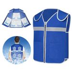 Cooling Vest Ice Vest Cooling Vest for Men Ice Pack Vest with 20 PCS Ice Packs Cooling Vest for Women Stay Cool Outside Work Vest Cooling Products for Hot Weather Hot Weather Essentials Cooling Pack,