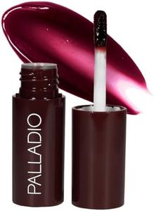 Palladio Jelly Tint, Liquid Stain for Cheeks & Lips, Vivid Color Lip Stain, Lightweight Non-Sticky and Transfer-proof, Natural Finish Makeup, Wineberry