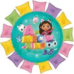 Amscan Anagram 4553001 - Officially Licensed DreamWorks Gabby's Dollhouse Foil SuperShape Balloon - 27"