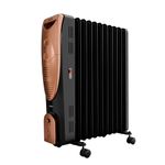 Kenstar Oil Filled Radiator 11 Fins with PTC Fan Heater 2900 Watts (BLACK GOLD)