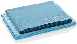 E-Cloth Window Cleaner Kit - Window and Glass Cleaning Cloth, Streak-Free Windows with just Water, Microfiber Towel Cleaning Kit for Windows, Car Windshield, Mirrors - Alaskan Blue