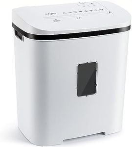 iOCHOW Trituradora de Papel 14 Hojas: P4 Alta Seguridad de Corte Cruzado Destructora de Papel para Casa y la Oficina Destructora de Documentos para Tarjetas de Crédito y Grapas con Cubo de 21L