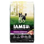 IAMS Advanced Health Dog Food Dry Healthy Digestion Adult, Chicken & Whole Grain Recipe, 12.2kg (27LB) Bag