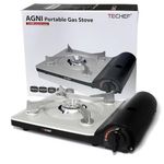 TeChef - AGNI Portable Butane Open Gas Stove Burner, Made in Korea- Black