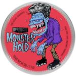 Uppercut Deluxe Monster Hold Pomade, Heavy and Strong Hold Wax Based Mens Hair Product, Long Lasting and Reworkable For Traditional or Bolder Styles, Ben Brown Monster Hold Design 70g