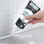 Mallbaola Grout Repairs Renews Fills Tube, 3 Triple Protection, Fast Drying Grout Repair Kit, Heavy-Duty Grout Cleaner-Restore And Renew Grout Line, Easy And Safe To Use, White