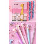 Baby Panda Birthday Party Return Gifts- Password Lock Diary for Kids, Girls,Boys with 1 Unicorn Gel Pen (Pack of 20)