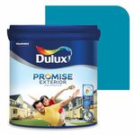 Dulux Promise Exterior Emulsion Paint (1L, Peking Blue) | Ideal for Exterior Walls | Smooth Finish | Anti-Peel & Anti-Crack | Long-Lasting Colors