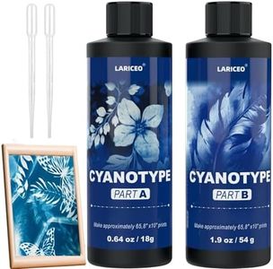 LARICEO Cyanotype Kit – Cyanotype Chemicals Sensitizer Set for Fabric, Paper, and Art Projects, Blue Liquid Dye, and Printing Supplies | Perfect Sun Printing Fabric Kit for Beginners & Artists
