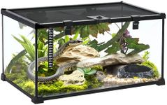 PawHut Glass Reptile Terrarium Inse