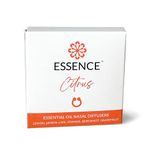 Essence Nasal Diffuser | Essential Oil Ring | Silicone Nose Inhaler Bundle Pack (Citrus)