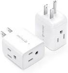 TROND 2 Pack Multi Plug Outlet Exte