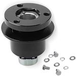 CNSPEED 3 Hole Steering Wheel Quick Release Hub Adapter Snap Off Boss Kit (Black)