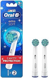 Oral-B Kids Extra Soft Replacement Brush Heads, 2 Count, Cavity Protection