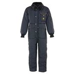 Refrigiwear Men's Iron-Tuff Insulated Coveralls -50 Extreme Cold Suit (Navy Blue, Small)