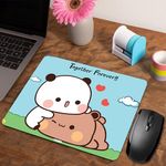 Designer Gaming Mouse Pad for Office Laptop/Computer with Super Soft Non-Slip Rubber Base and Lycra Cloth Surface for Silky Touch Rectangle Mix Bubu Dudu Theme at -2
