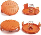 RC100P Weed Eater Spool Cap Compatible with Black Decker AFS Trimmers, 4 Caps & 4 Spring