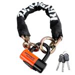 Kryptonite New York Noose 1275 Chain Bicycle Lock with Evolution Series 4 Disc Lock Chain Bicycle Lock, 2-Foot x 4-Inch