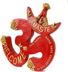 Hindu Diwali Gifts Wall Sculpture - 12” Indian OM Wall Hanging Handmade Home Office Zen Meditation Yoga Room Door Wall Decor India Religious Gifts Handicraft Spiritual Prayer Pooja Items