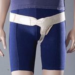 Professional Single Sided MEDICAL HERNIA TRUSS SUPPORT Inguinal Belt By OPPO - Post & Pre Surgery Hernia Belt – Soft Elastic Hook & Loop Closure - Adjustable Compression Strap - Pain Relief Groin NHS Brace - Pelvis Stabiliser (Left, X-Large - 103.5-114.9cm)