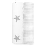 aden + anais Swaddle Blanket, Boutique Muslin Blankets for Girls & Boys, Baby Receiving Swaddles, Ideal Newborn & Infant Swaddling Set, Perfect Shower Gifts, 2 Pack, Dusty