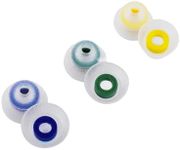 Linsoul TANGZU Tang Sancai Narrow Bore, Medical-Grade Silicone Eartips for IEMs, Replacement Silicone IEM Tips, for KZ ZS10 Pro 2, SuperMix 4,Hype4,Orchestra Lite, Earphones (S/M/L-3Pairs)