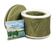 Bivvy Loo Camping Toilet - Portable Toilet - Festival Toilet - Fishing Toilet - Campervan Toilet - Camping Loo - Folds Away Flat - Supports Over 150kg (Green)