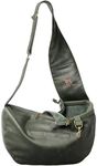 Noah & Paw Dog Sling Carrier for Small Dogs 3-10lb, Dog Sling for Small Dogs and Cats, Dog Carrier with Adjustable Padded Strap, Vegan Denim Lined with Fur, 3X Safety Features, Machine Washable