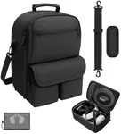 MS.CLEO Carrying Case for Meta Quest 3S/3/2, Travel Case with Bag Strap, Large-Capacity Protective Storage for Oculus Quest 3S/3/2 Accessories, Fits Kiwi, BOBOVR Headstrap, Elite Strap with Battery