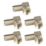 VCE (5-Pack) 90 Degree Right Angle F-Type Coaxial RG6 Adapter